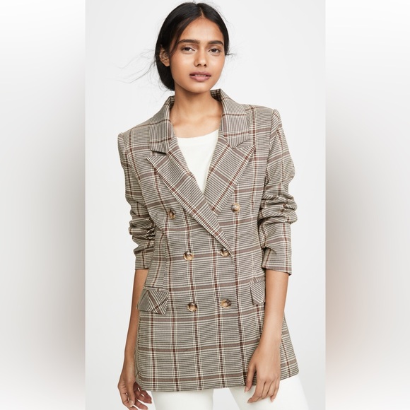 {Lioness} slouchy & slightly oversized Plaid Blazer NWT - Sz M - Picture 1 of 16